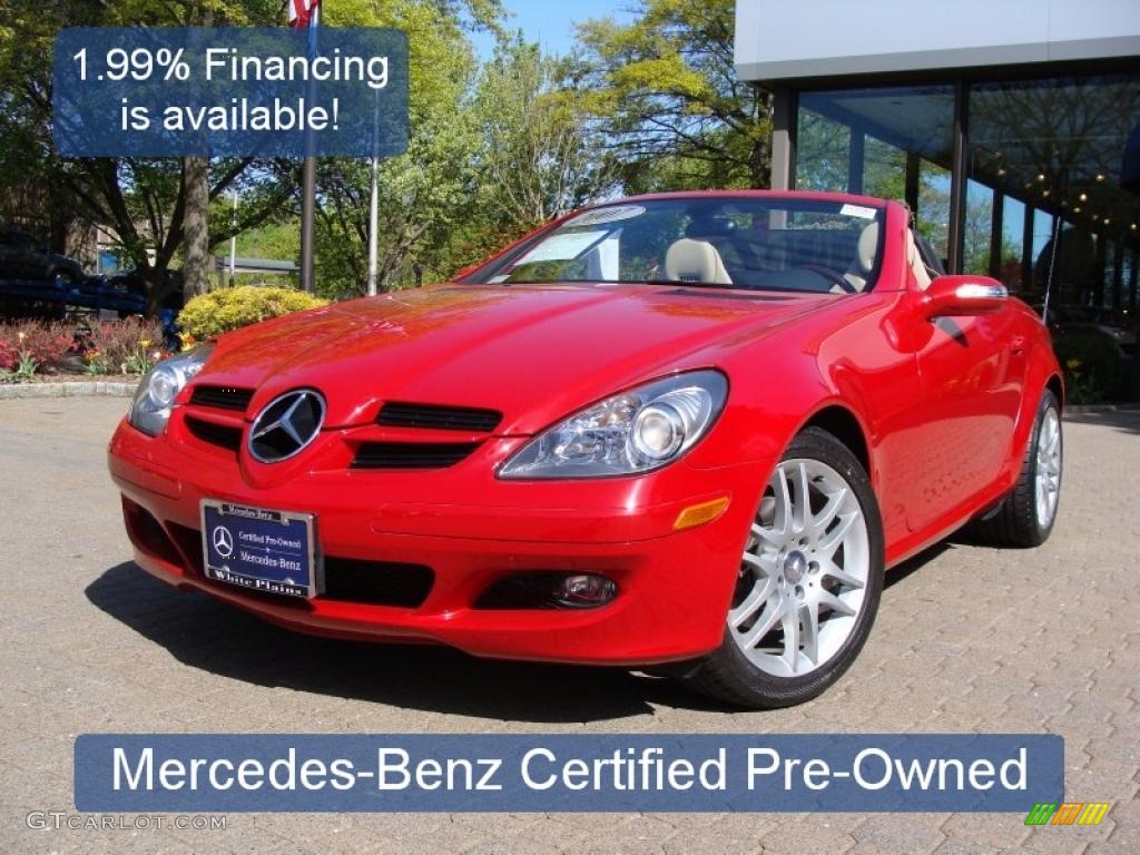 2007 SLK 280 Roadster - Mars Red / Beige photo #1