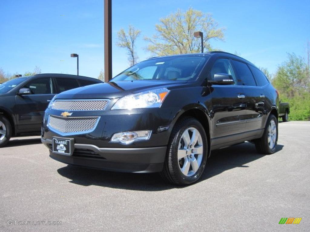 2010 Traverse LTZ AWD - Black Granite Metallic / Light Gray photo #1