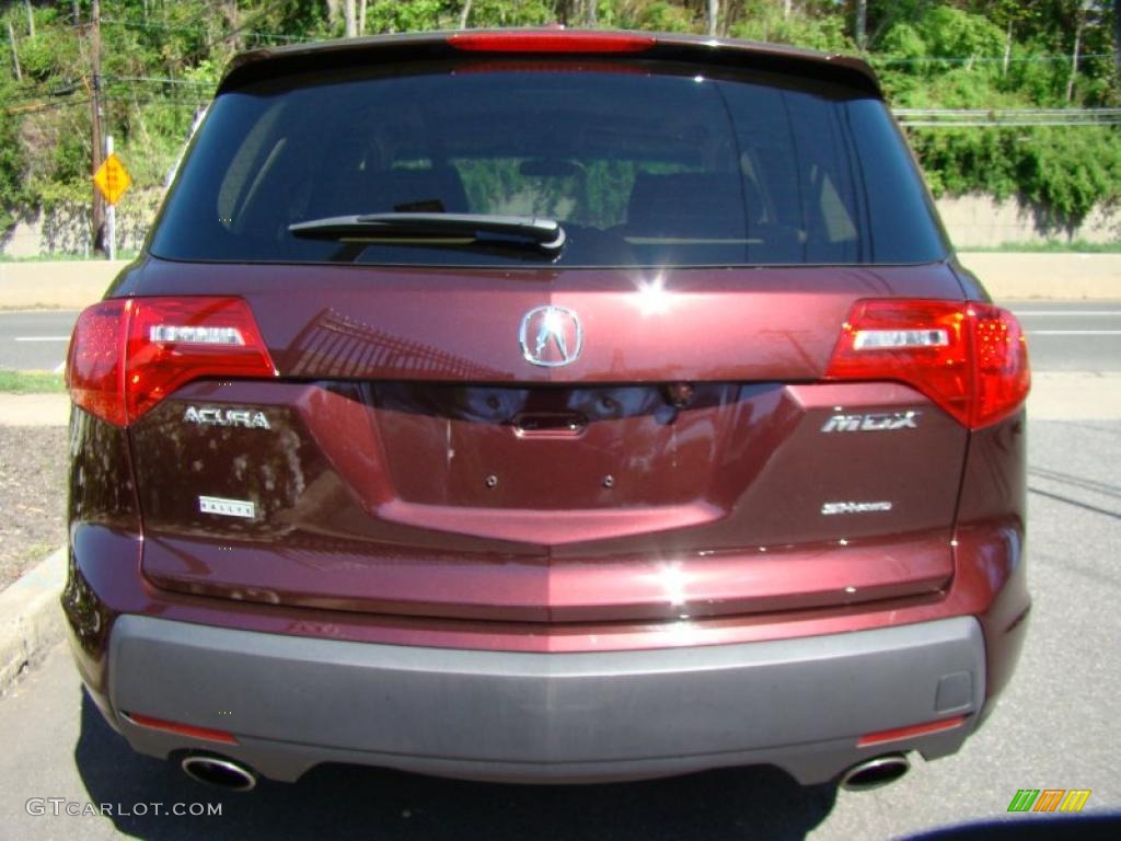 2007 MDX Technology - Dark Cherry Red Pearl / Parchment photo #5