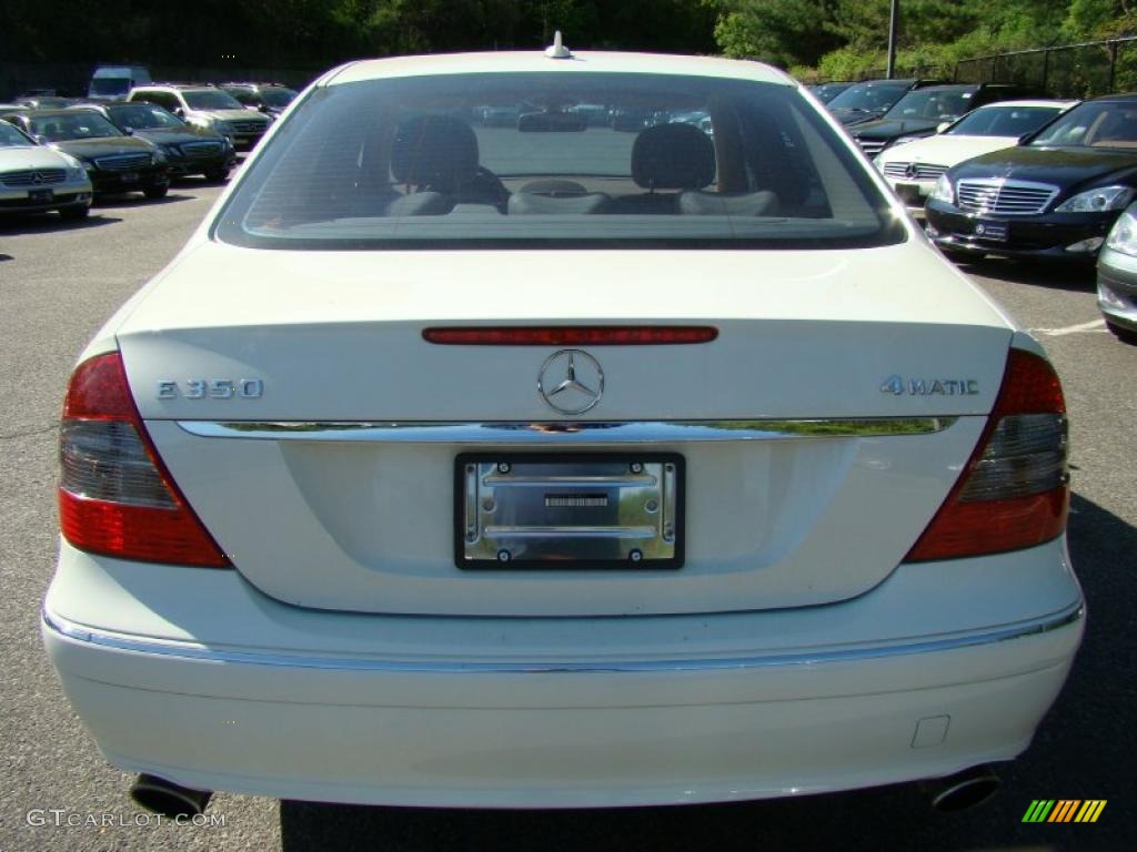 2008 E 350 4Matic Sedan - Arctic White / Cashmere photo #4