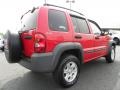 2002 Flame Red Jeep Liberty Sport 4x4  photo #3