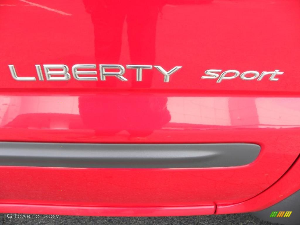 2002 Liberty Sport 4x4 - Flame Red / Dark Slate Gray photo #14