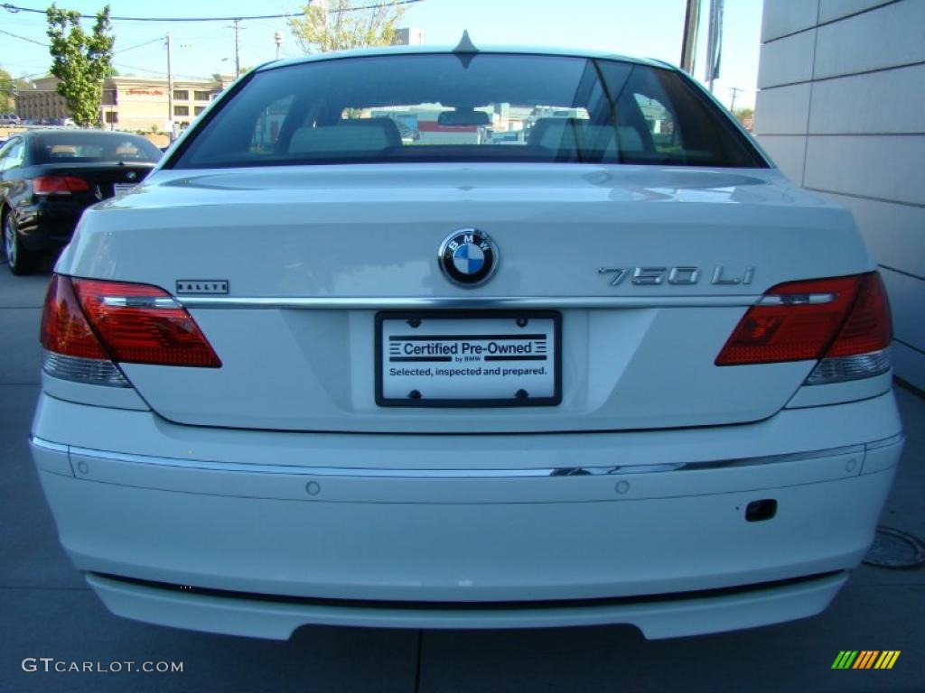 2008 7 Series 750Li Sedan - Alpine White / Cream Beige photo #4