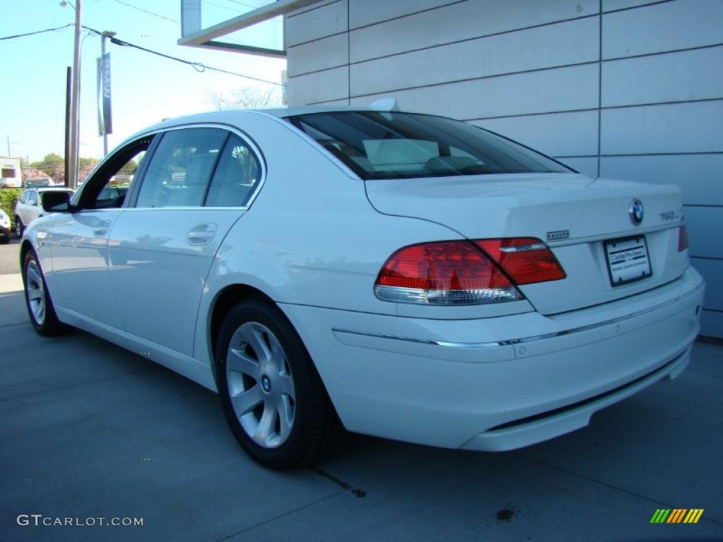 2008 7 Series 750Li Sedan - Alpine White / Cream Beige photo #5