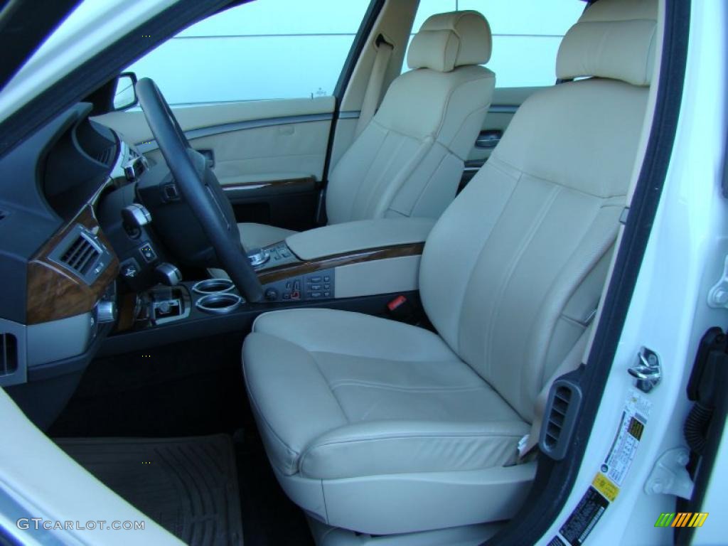 2008 7 Series 750Li Sedan - Alpine White / Cream Beige photo #8