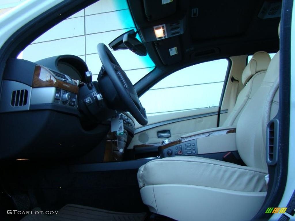2008 7 Series 750Li Sedan - Alpine White / Cream Beige photo #9