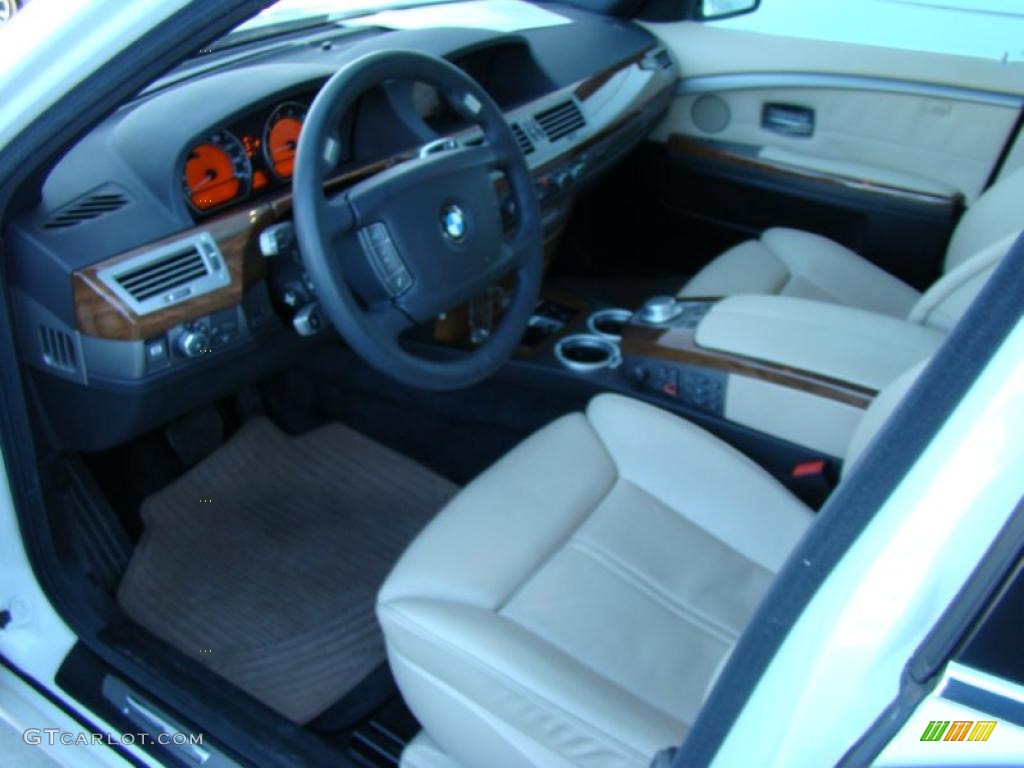 2008 7 Series 750Li Sedan - Alpine White / Cream Beige photo #10