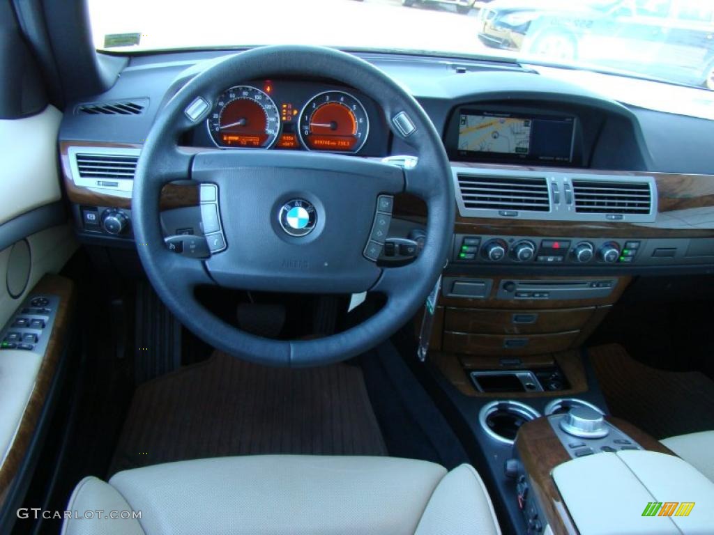2008 7 Series 750Li Sedan - Alpine White / Cream Beige photo #12