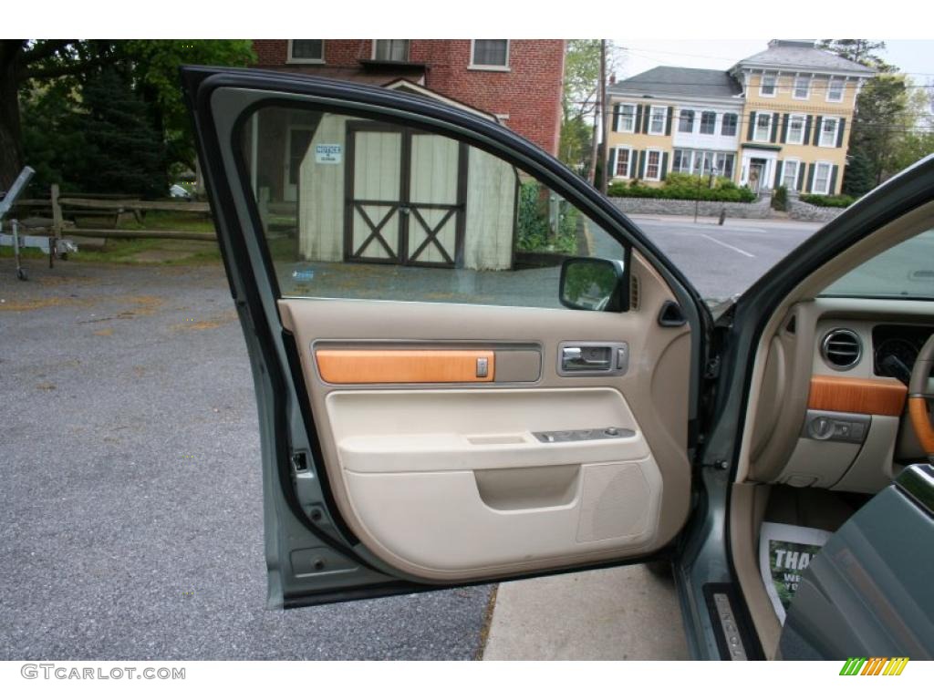 2008 MKZ Sedan - Moss Green Metallic / Sand photo #14