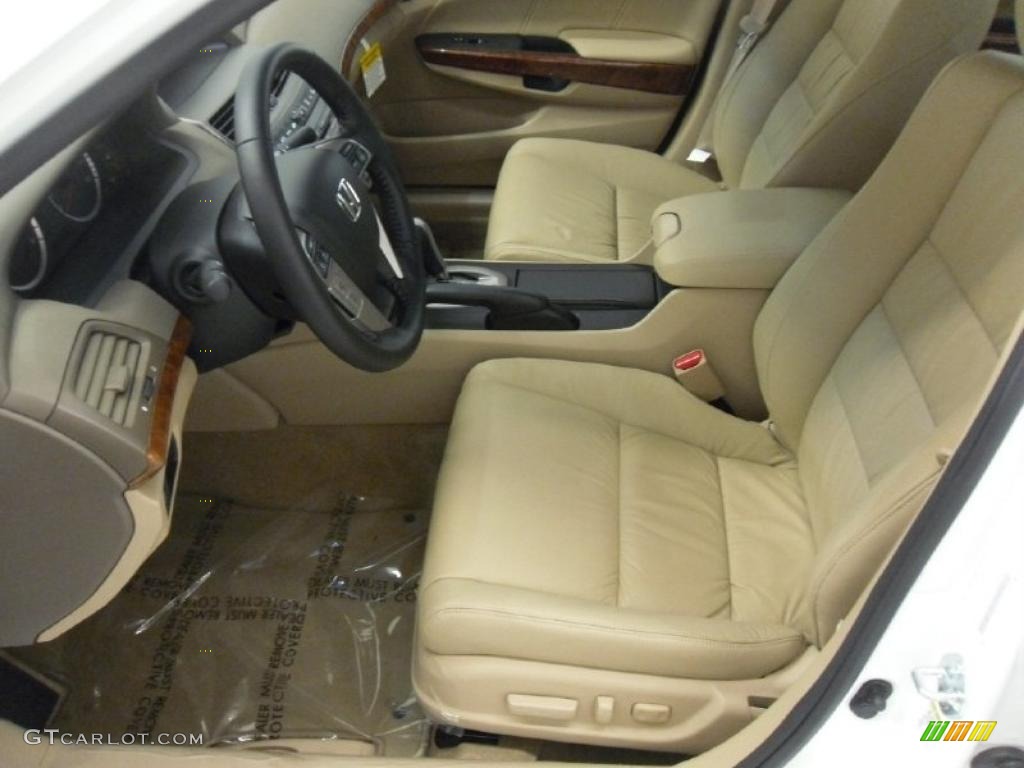 2010 Accord EX-L Sedan - Taffeta White / Ivory photo #9
