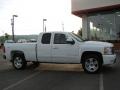 2008 Summit White Chevrolet Silverado 1500 LTZ Extended Cab 4x4  photo #8