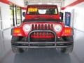 2005 Flame Red Jeep Wrangler SE 4x4  photo #2