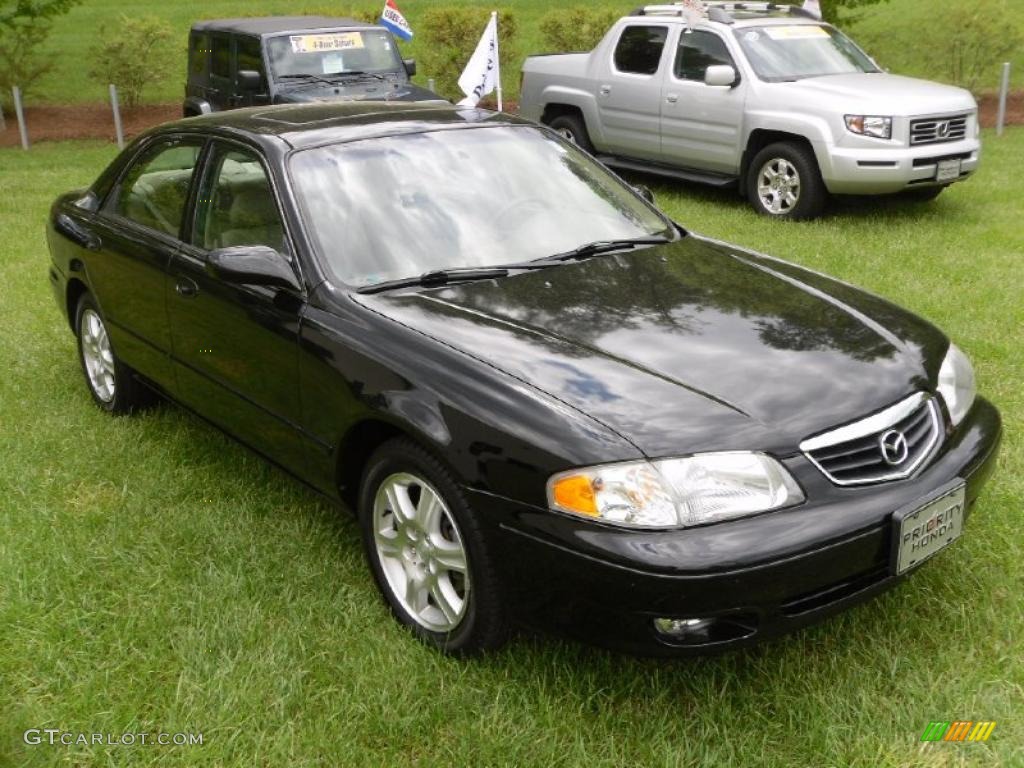 2002 626 ES V6 - Black Onyx / Beige photo #5