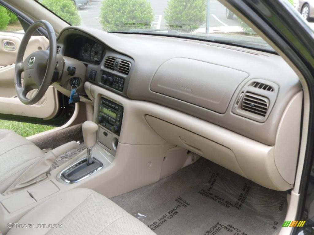 2002 626 ES V6 - Black Onyx / Beige photo #19