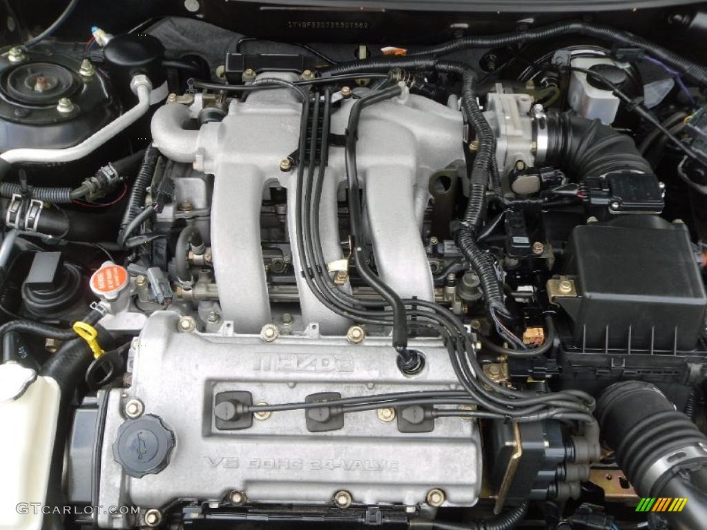 2002 626 ES V6 - Black Onyx / Beige photo #23