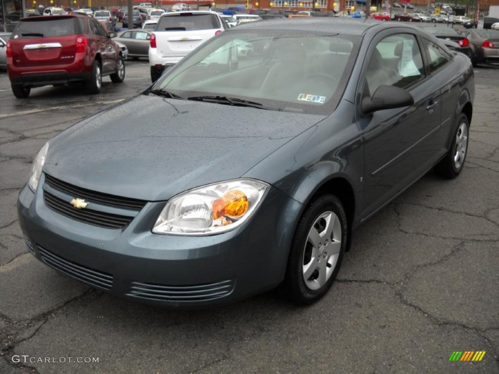 2007 Cobalt LS Coupe - Blue Granite Metallic / Gray photo #18