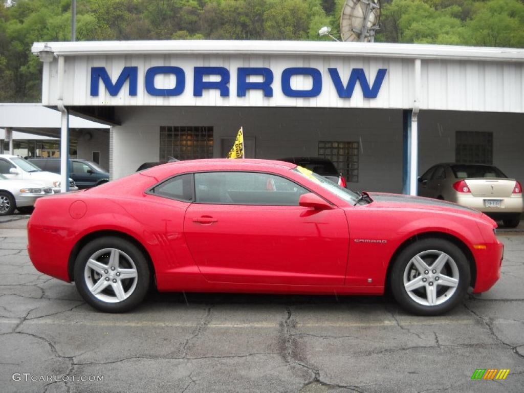 2010 Camaro LT Coupe - Victory Red / Black photo #1