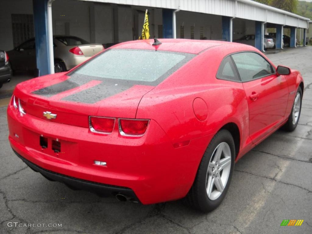 2010 Camaro LT Coupe - Victory Red / Black photo #2