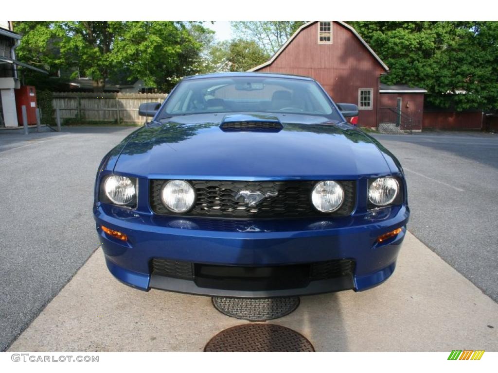 2009 Mustang GT Premium Coupe - Vista Blue Metallic / Black/Dove photo #3