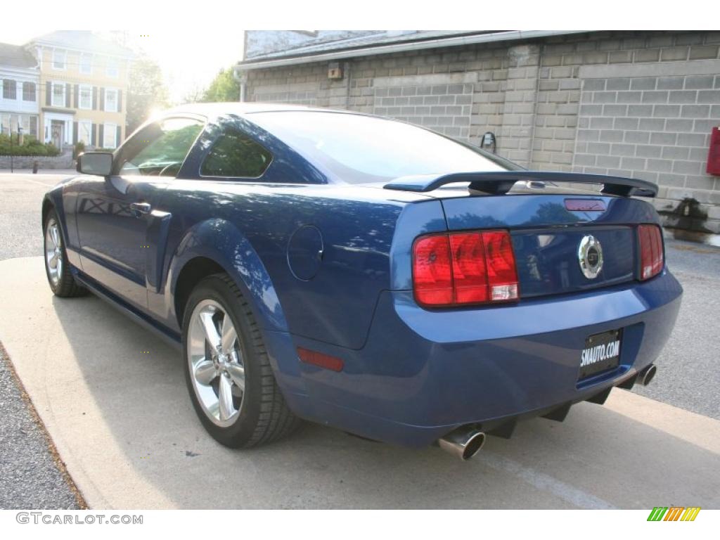 2009 Mustang GT Premium Coupe - Vista Blue Metallic / Black/Dove photo #5