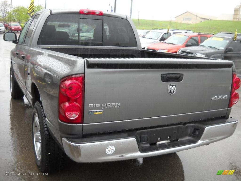 2007 Ram 1500 Big Horn Edition Quad Cab 4x4 - Mineral Gray Metallic / Medium Slate Gray photo #4