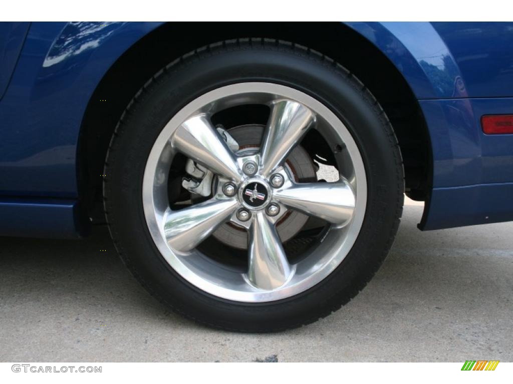 2009 Mustang GT Premium Coupe - Vista Blue Metallic / Black/Dove photo #12