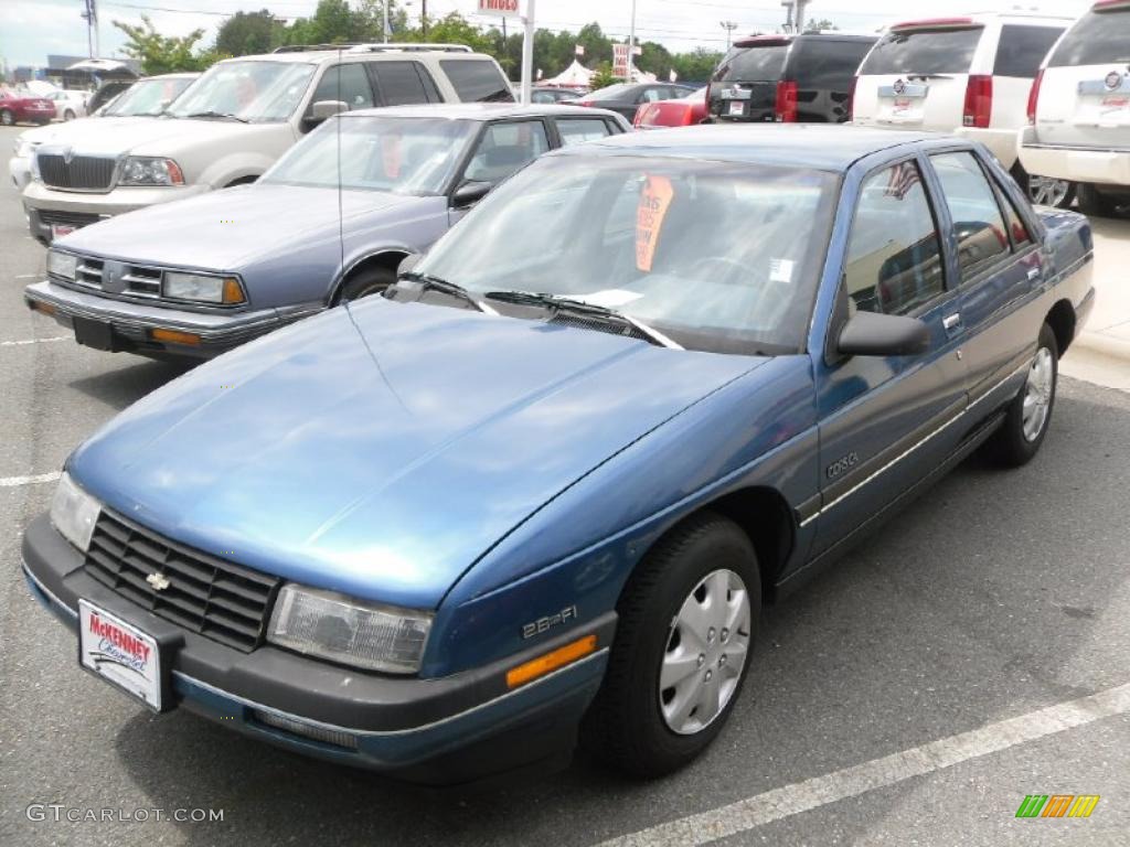 1989 Corsica Sedan - Blue Metallic / Blue photo #1