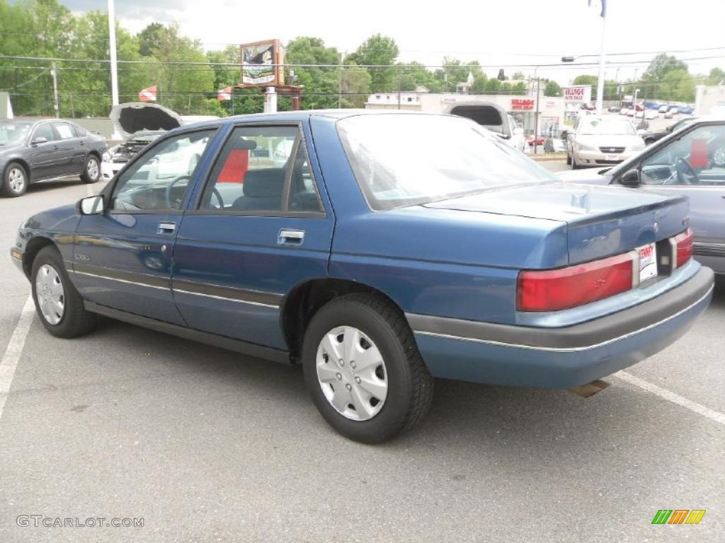 1989 Corsica Sedan - Blue Metallic / Blue photo #2