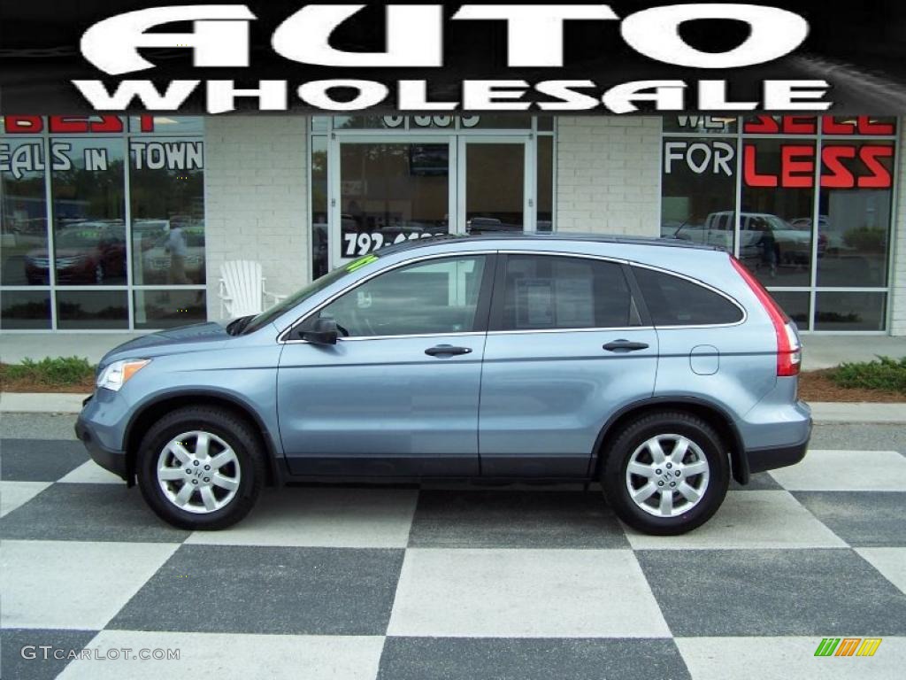 2007 CR-V EX 4WD - Glacier Blue Metallic / Gray photo #1