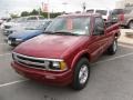 Medium Red Metallic 1996 Chevrolet S10 LS Regular Cab 4x4 Exterior