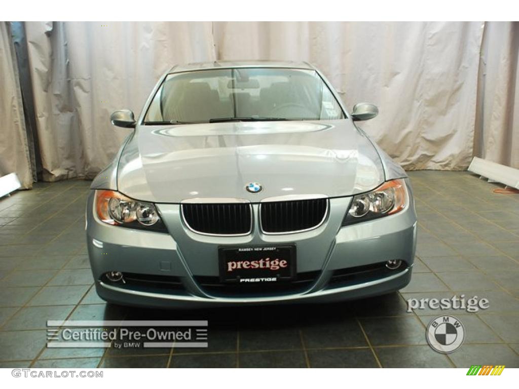 2007 3 Series 328i Sedan - Arctic Metallic / Black photo #6