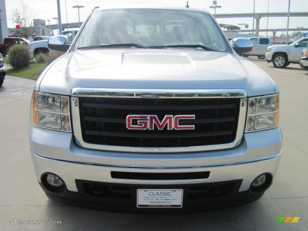 2010 Sierra 1500 SLE Crew Cab 4x4 - Pure Silver Metallic / Ebony photo #5