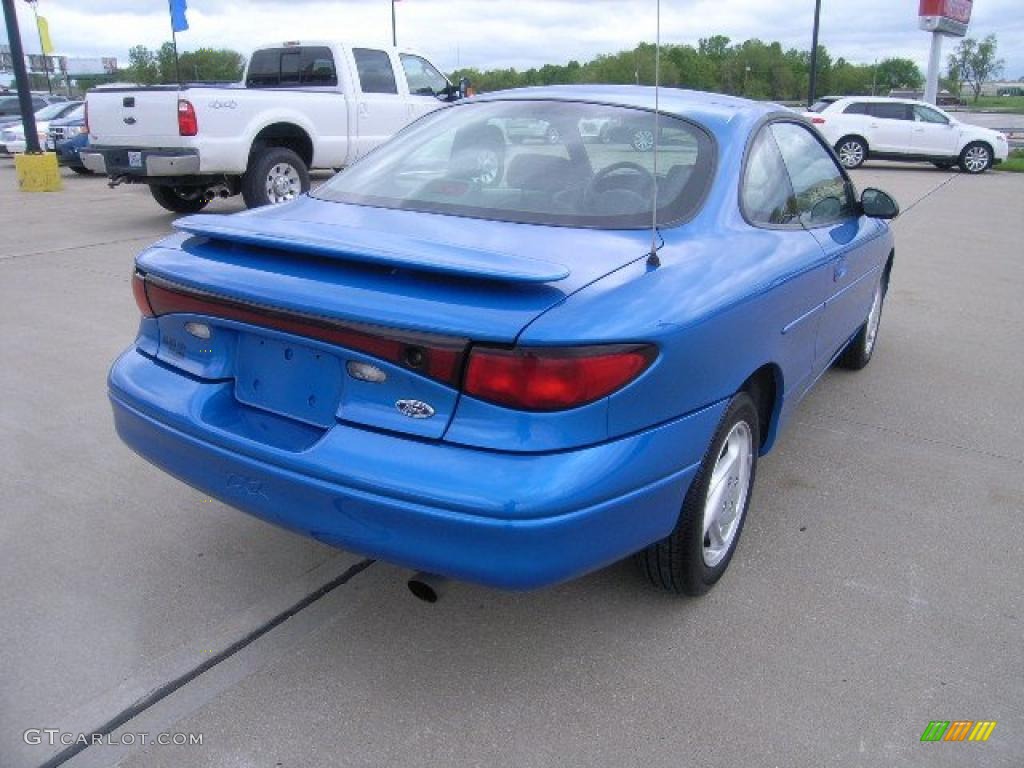 2002 Escort ZX2 Coupe - Bright Atlantic Blue Metallic / Dark Gray photo #3