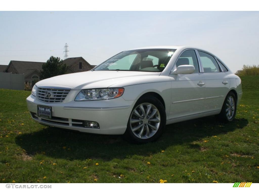 2007 Azera Limited - Powder White Pearl / Gray photo #1