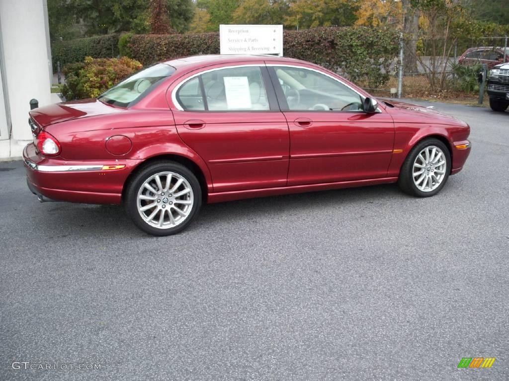 2005 X-Type 3.0 - Radiance Red Metallic / Ivory photo #1