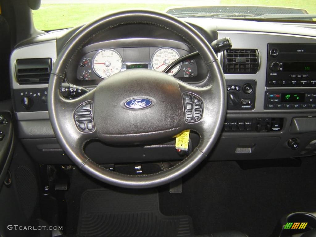 2006 F350 Super Duty Lariat Crew Cab 4x4 Dually - Blazing Yellow / Black photo #15