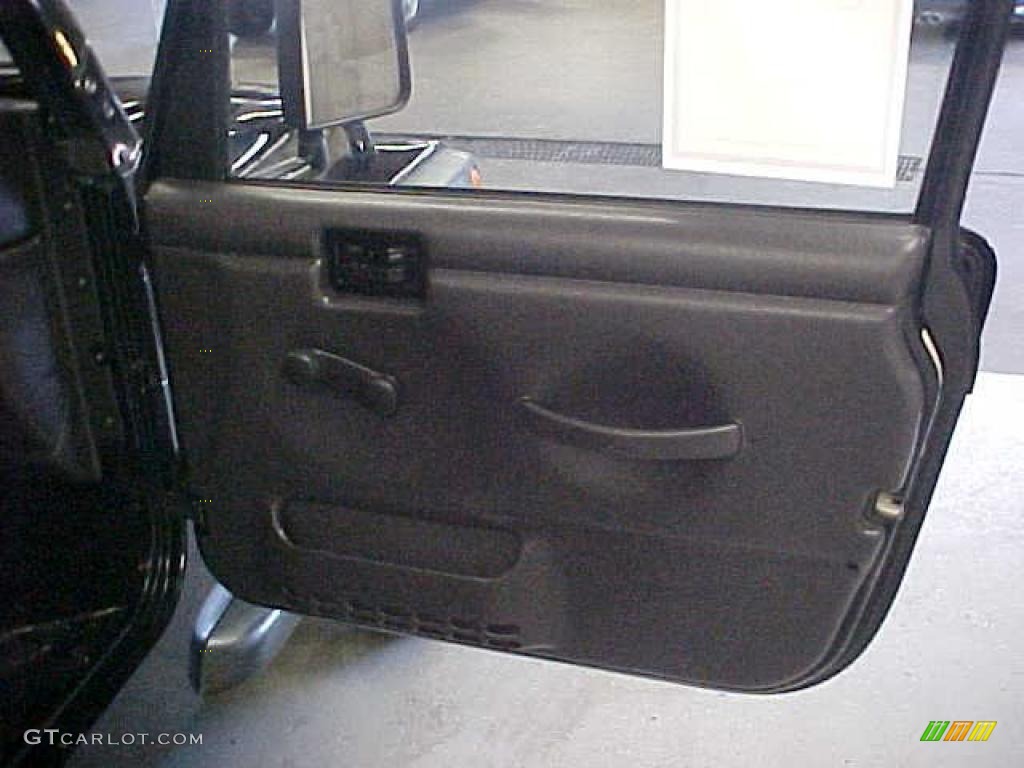 2002 Wrangler X 4x4 - Black / Camel Beige photo #5