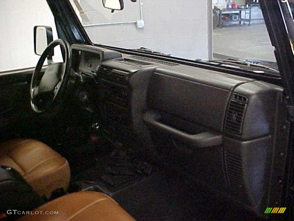 2002 Wrangler X 4x4 - Black / Camel Beige photo #6