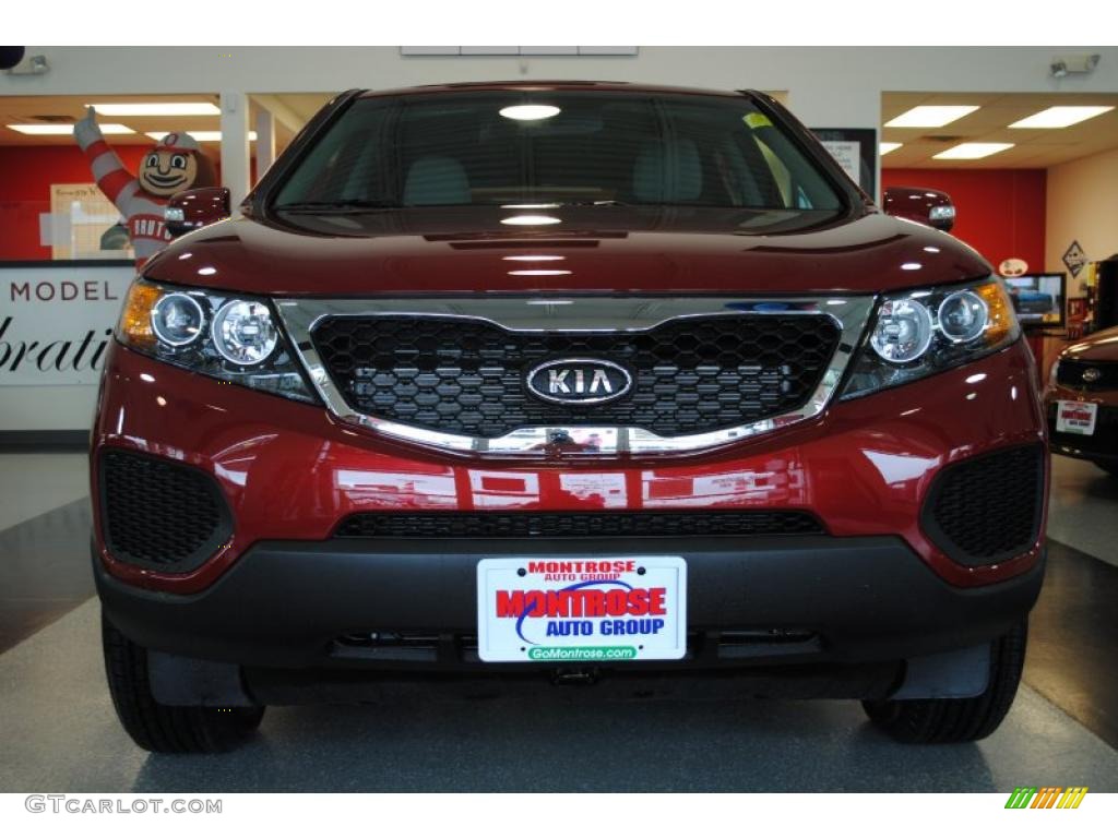 2011 Sorento LX - Spicy Red / Gray photo #12