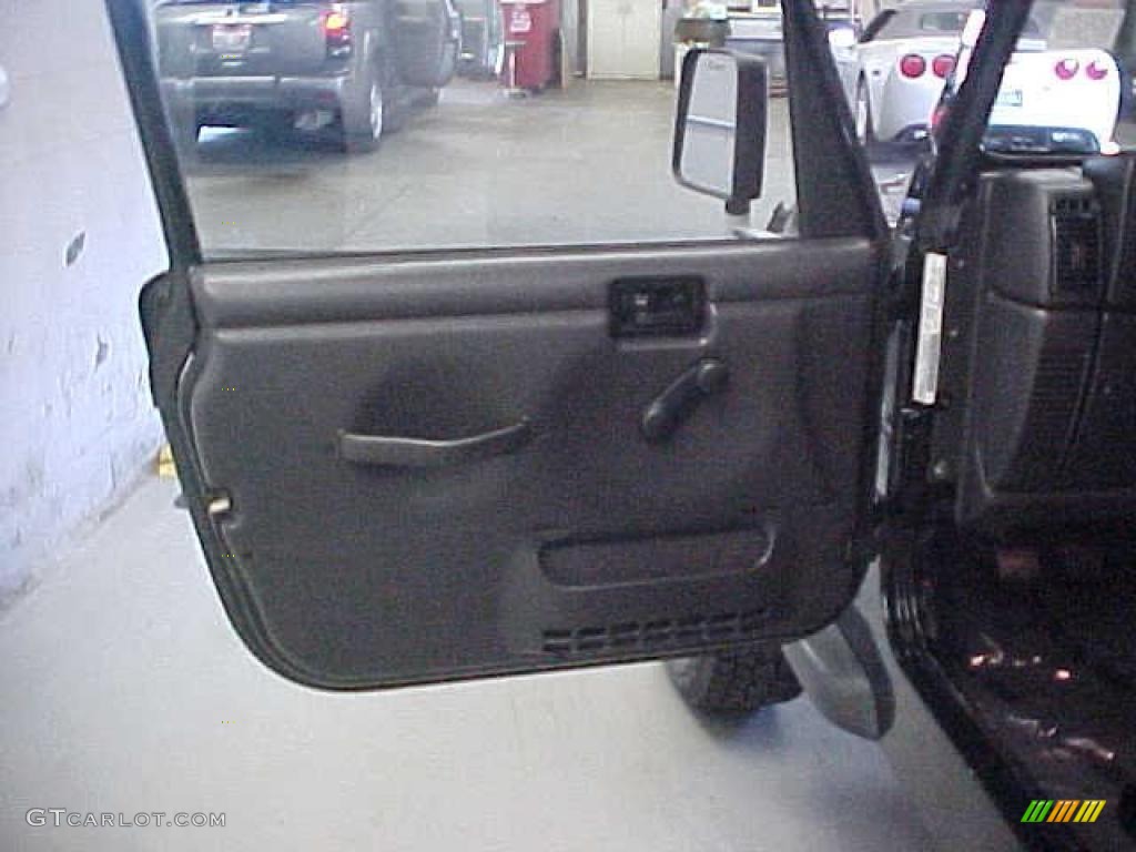 2002 Wrangler X 4x4 - Black / Camel Beige photo #12