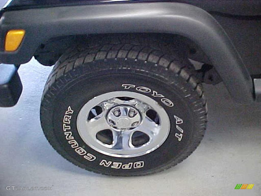 2002 Wrangler X 4x4 - Black / Camel Beige photo #19