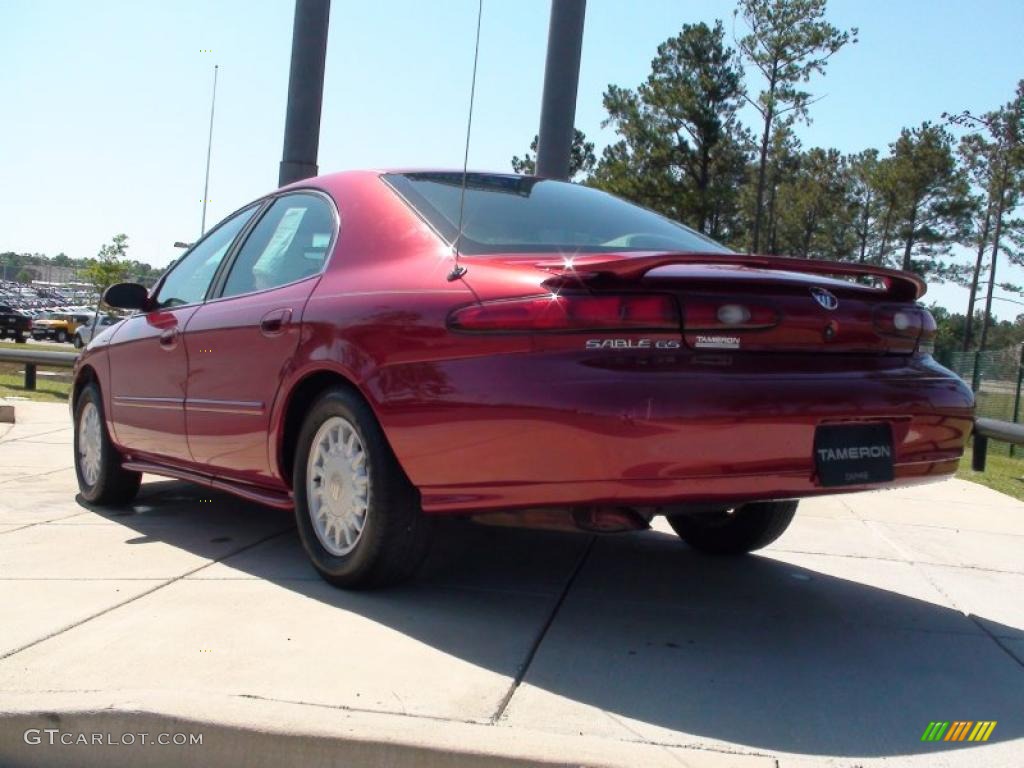 1997 Sable GS Sedan - Toreador Red Metallic / Medium Graphite photo #8