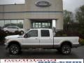 2011 White Platinum Tri-Coat Metallic Ford F350 Super Duty Lariat Crew Cab 4x4  photo #1