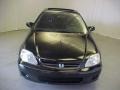 1999 Flamenco Black Pearl Honda Civic EX Coupe  photo #2