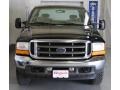 2001 Dark Highland Green Metallic Ford F250 Super Duty XLT SuperCab 4x4  photo #2