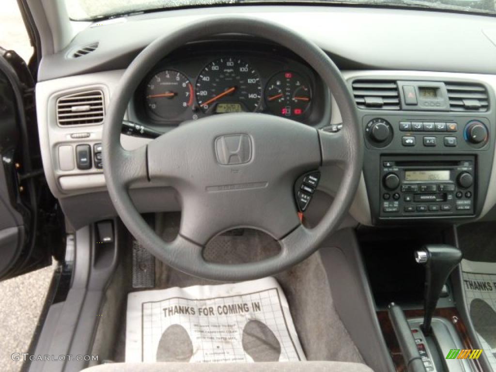 2002 Accord SE Sedan - Nighthawk Black Pearl / Quartz Gray photo #14