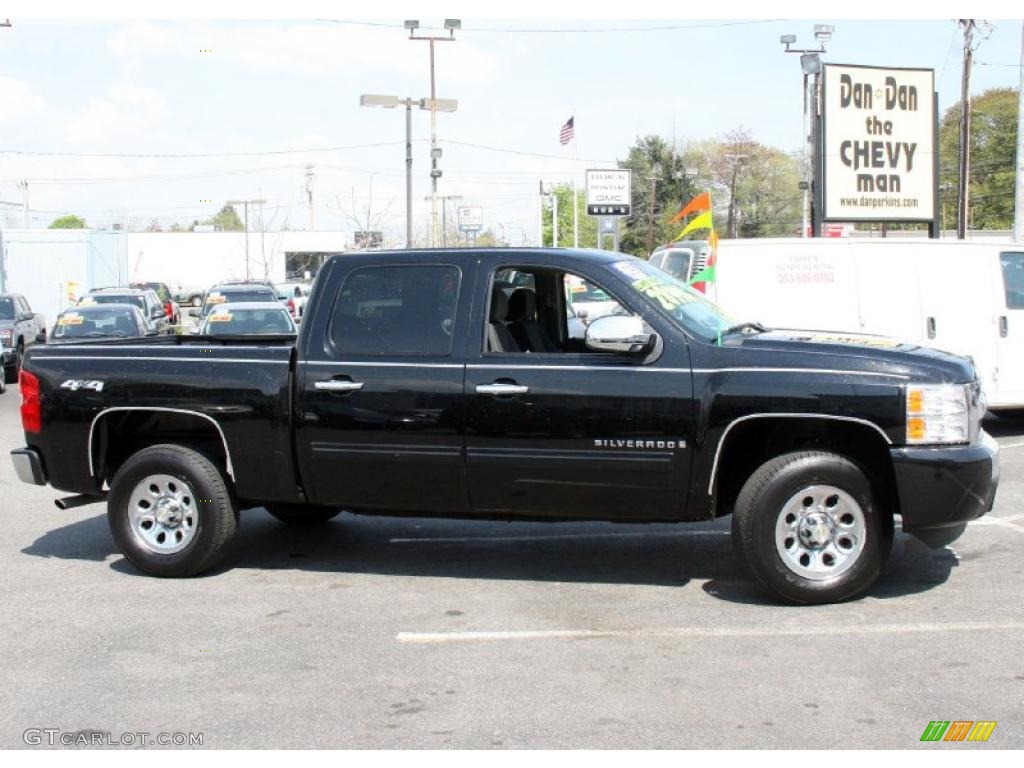 2009 Silverado 1500 LT Crew Cab 4x4 - Black / Ebony photo #4