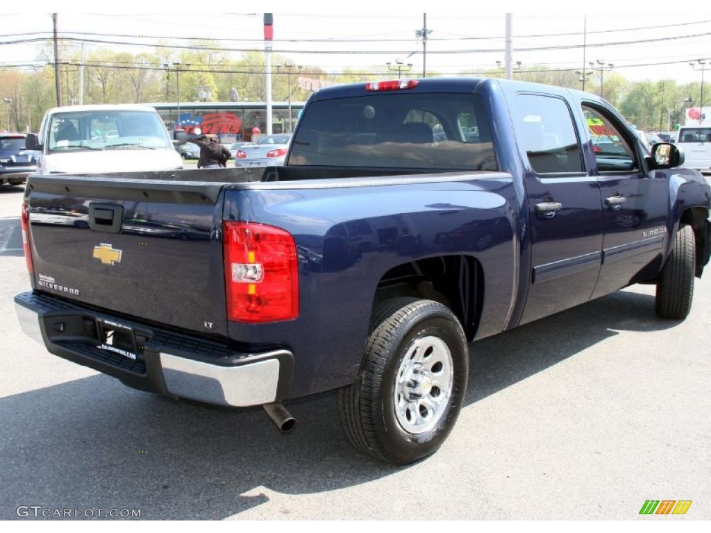 2009 Silverado 1500 LT Crew Cab 4x4 - Imperial Blue Metallic / Ebony photo #5