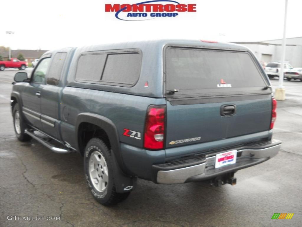 2007 Silverado 1500 Classic Z71 Extended Cab 4x4 - Blue Granite Metallic / Dark Charcoal photo #5