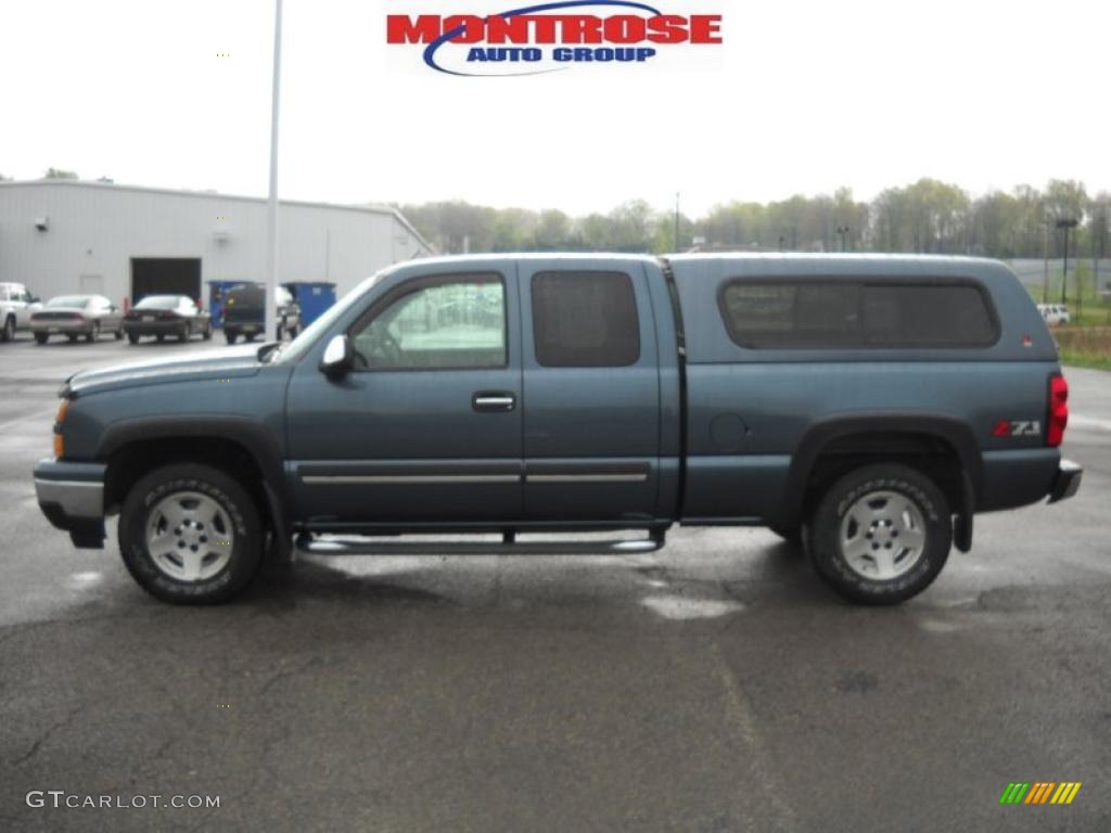 2007 Silverado 1500 Classic Z71 Extended Cab 4x4 - Blue Granite Metallic / Dark Charcoal photo #7